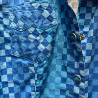 LS Western Shirt, snaps *vgc, crinkled, deodorant sparkles
