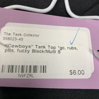 "Cowboys" Tank Top *gc, rubs, pills, fuzzy
