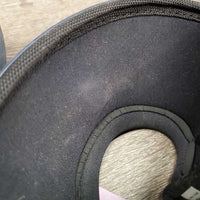 Pr No Turn Plastic Bell Boots, velcro *vgc, marks, mnr dirt
