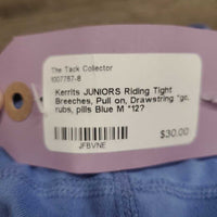 JUNIORS Riding Tight Breeches, Pull on, Drawstring *gc, rubs, pills