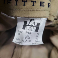 JUNIORS Hvy Breeches *gc, older, shrunk?puckered, faded, knees: pilly, stretched & undone stitching
