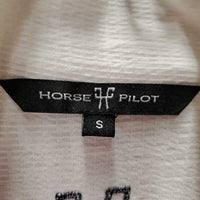 LS Sun Shirt, 1/3 Zip up, mesh sleeves *gc, pits: rubs, popped elastics & v.stains
