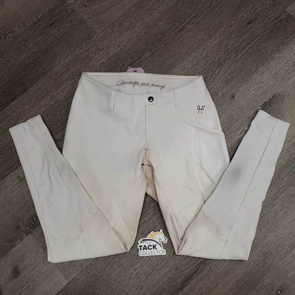 Euroseat Breeches *gc, v.stained seta & legs, stains, dingy