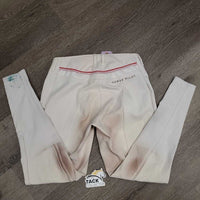 Euroseat Breeches *gc, v.stained seta & legs, stains, dingy
