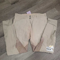 Euro Seat Breeches *fair, discolored seat/legs, knees: v.pilly & stretched, stretched seat