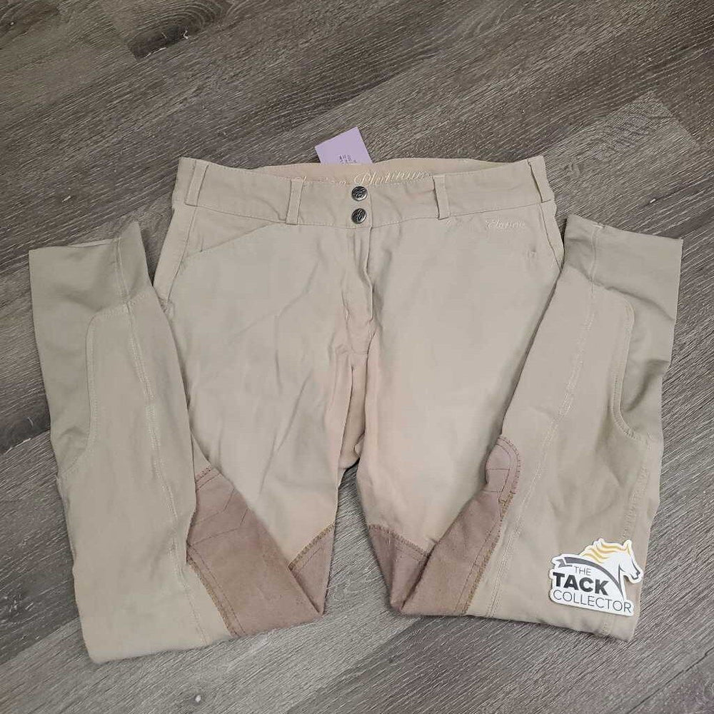 Euro Seat Breeches *fair, discolored seat/legs, knees: v.pilly & stretched, stretched seat
