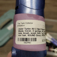 2 Spd Clippers, 10 Blade, Cover, 2 springs, oil, grease, lube, brush, wash, Box *vgc, clean, mnr hair, SOUND Great, WORK, marker
