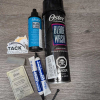 2 Spd Clippers, 10 Blade, Cover, 2 springs, oil, grease, lube, brush, wash, Box *vgc, clean, mnr hair, SOUND Great, WORK, marker