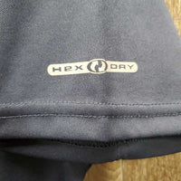 SS Polo Shirt, 1/4 Button Up *gc, snags, cracked & missing logo
