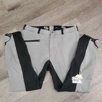 Full Seat Breeches *gc, faded, seam puckers, older, mnr threads
