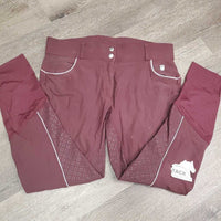 High Waist Sticky Full Seat Breeches *gc, faded, seam puckers, discolored, dirty