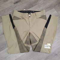 Sticky Full Seat Breeches *xc/like new, seat rip, older, mnr undone seam stitching
