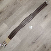 Synthetic Leather Girth, x2 els *gc, stiff, rubs, faded, dry, mnr dirt/dust & hairy seams
