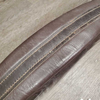 Synthetic Leather Girth, x2 els *gc, stiff, rubs, faded, dry, mnr dirt/dust & hairy seams
