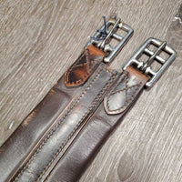 Synthetic Leather Girth, x2 els *gc, stiff, rubs, faded, dry, mnr dirt/dust & hairy seams
