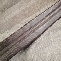 Synthetic Leather Girth, x2 els *gc, stiff, rubs, faded, dry, mnr dirt/dust & hairy seams