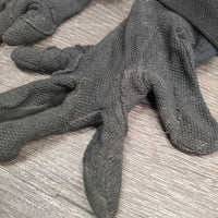 Light Pimple Grip Gloves *gc, dirt, faded, snags, rubs, hair, frayed edges
