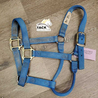 Thick Soft Nylon Halter *gc, faded, edge rubs, stains, dirt, frayed tag