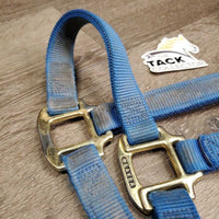 Thick Soft Nylon Halter *gc, faded, edge rubs, stains, dirt, frayed tag