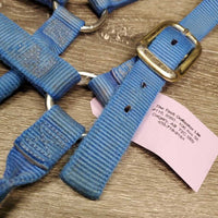 Thick Soft Nylon Halter *gc, faded, edge rubs, stains, dirt, frayed tag