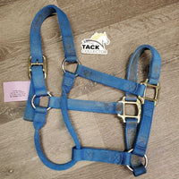 Thick Soft Nylon Halter *gc, faded, edge rubs, stains, dirt, frayed tag
