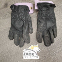 Thick Leather Gloves *gc, dirty, v.snagged, faded, rubs