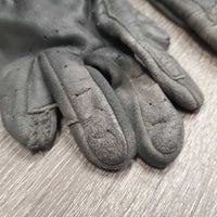 Thick Leather Gloves *gc, dirty, v.snagged, faded, rubs