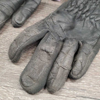 Thick Leather Gloves *gc, dirty, v.snagged, faded, rubs
