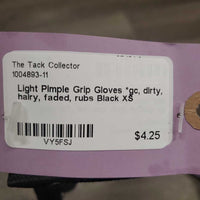 Light Pimple Grip Gloves *gc, dirty, hairy, faded, rubs
