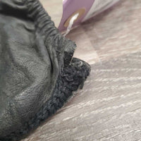 1 ONLY - RIGHT Crochet & Leather Gloves *gc, faded, creased, mnr rubs, dirt, hair