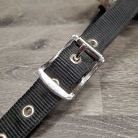 Nylon & Fleece Lungeing Cavesson *gc, clean, hairy, residue, faded, mnr stain