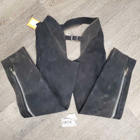 JUNIORS Full Suede Chaps, zips *vgc/xc, clean, mnr dirt?stains