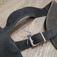 JUNIORS Full Suede Chaps, zips *vgc/xc, clean, mnr dirt?stains