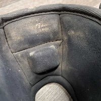 Pr No Turn Bell Boots, velcro *gc, dirt, rubs, pilly, faded