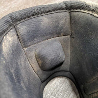 Pr No Turn Bell Boots, velcro *gc, dirt, rubs, pilly, faded
