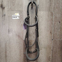 Rsd/Padded Soft Thick Leather Monocrown Bridle *gc, stains, dirt?residue, older, repaired noseband