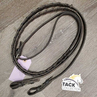 Braided Reins *fair, dirty/dusty, broken laces & keepers, scrapes
