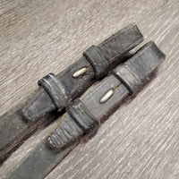 Braided Reins *fair, dirty/dusty, broken laces & keepers, scrapes