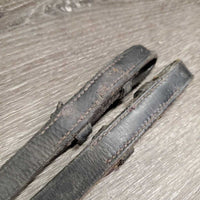 Braided Reins *fair, dirty/dusty, broken laces & keepers, scrapes