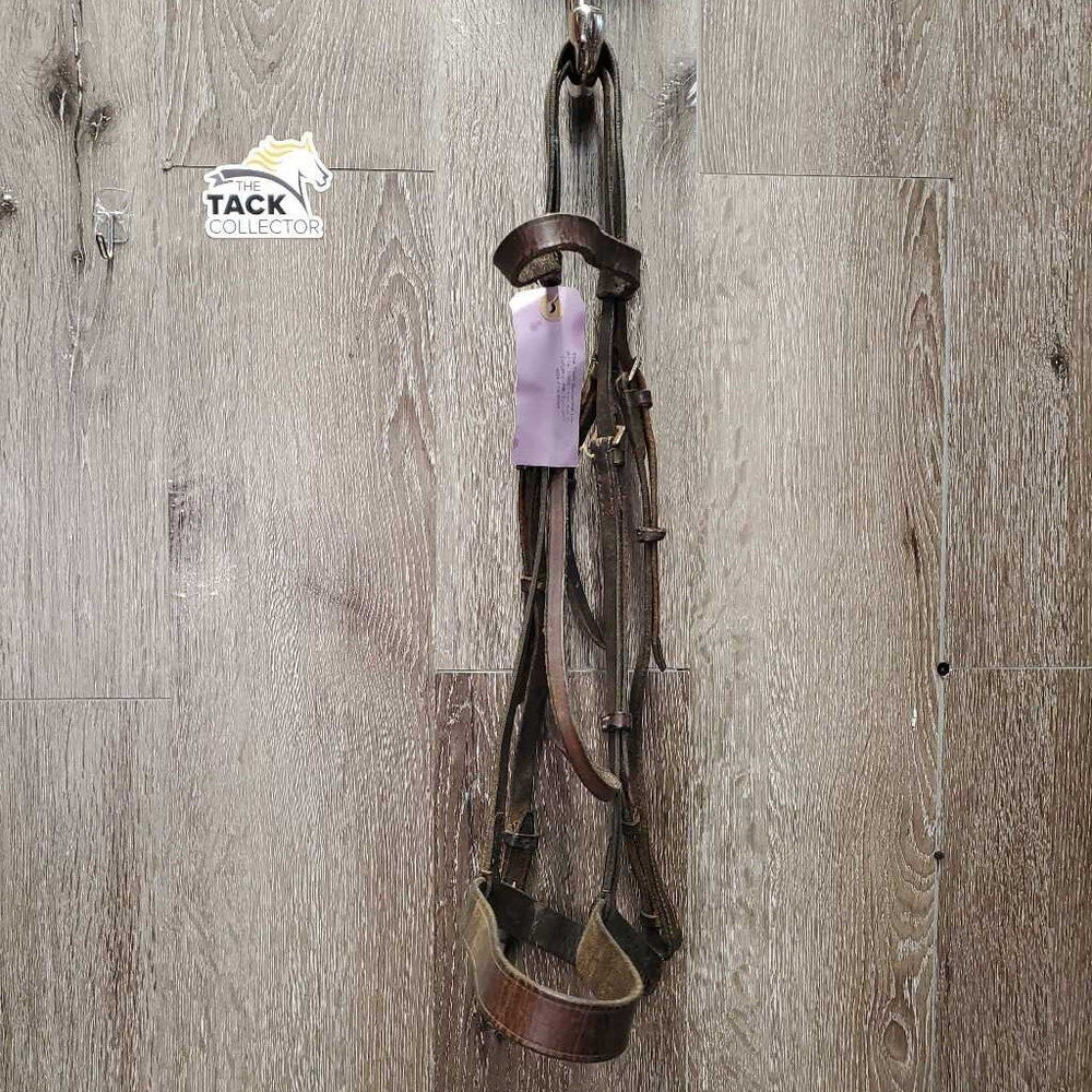 Flat Bridle *fair, v.dry, v.stiff, v.creased, loose keepers, rust, xholes