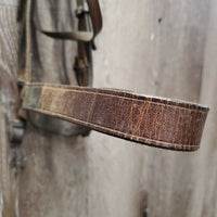 Flat Bridle *fair, v.dry, v.stiff, v.creased, loose keepers, rust, xholes
