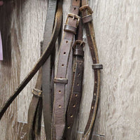 Flat Bridle *fair, v.dry, v.stiff, v.creased, loose keepers, rust, xholes