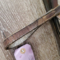 Flat Bridle *fair, v.dry, v.stiff, v.creased, loose keepers, rust, xholes
