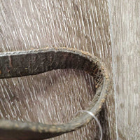 Flat Bridle *fair, v.dry, v.stiff, v.creased, loose keepers, rust, xholes