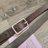 Rolled Leather Noseband *fair, cracks, clean, stains, xholes, trimmed, older
