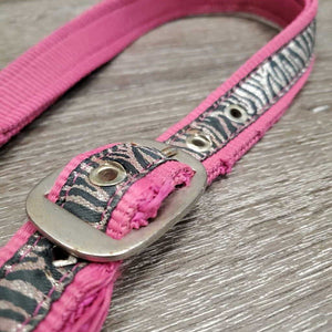 Nylon Halter, adj, snap *gc, dirty, frays, slice/frayed, rust, snags