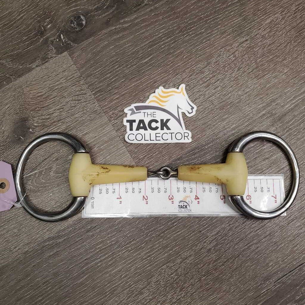 Med Eggbutt Bit *gc, stains, discolored, chewed, sharpish/rough edges, clean?