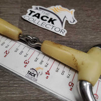 Med Eggbutt Bit *gc, stains, discolored, chewed, sharpish/rough edges, clean?
