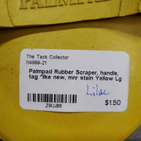 Rubber Scraper, handle, tag *like new, mnr stain