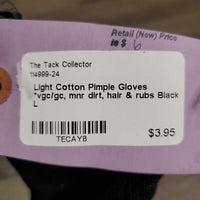 Light Cotton Pimple Gloves *vgc/gc, mnr dirt, hair & rubs

